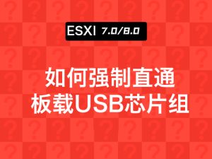 ESXI | 6.7/7.0/8.0如何强制直通板载USB芯片组-VUM星球