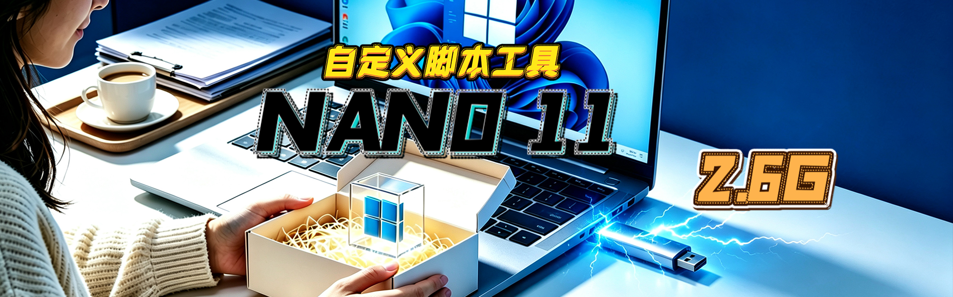 nano11极轻量Windows11带中文版自定义脚本工具-VUM星球