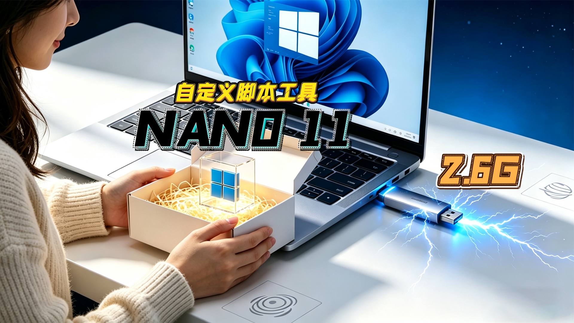 nano11极轻量Windows11带中文版自定义脚本工具